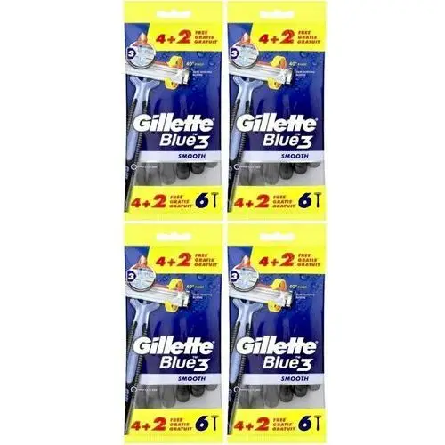 Gillette Blue 3 smooth maszynki do golenia 24 szt