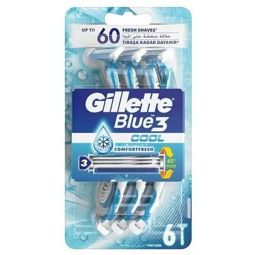 Gillette Blue III COOL gotowe maszynki do golenia 6 szt
