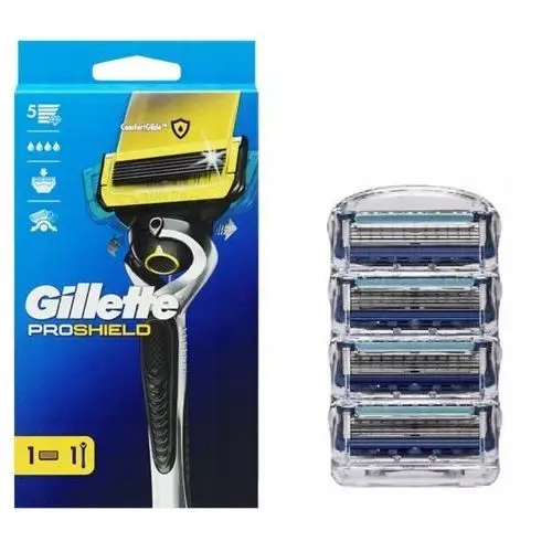 Gillette Fusion 5 Proshield Proglide x 5 ostrzy x maszynka ruchoma Flexball