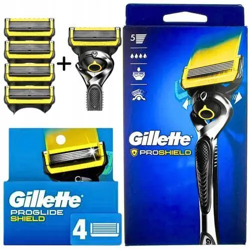 Gillette Fusion 5 Proshield Proglide x 5 ostrzy x maszynka ruchoma Flexball