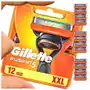 Gillette Fusion 5 wkłady ostrza wymienne do maszynki do golenia 12 sztuk Sklep on-line