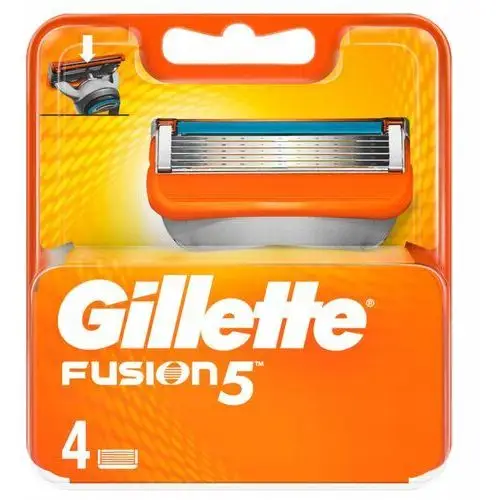 Gillette Fusion ostrza wkłady 4szt 100% Oryginalne