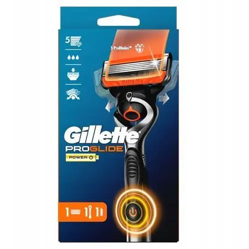 Gillette Fusion5 ProGlide Power Red Maszynka z wymiennymi ostrzami 1 szt