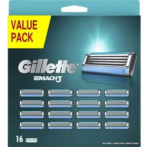 Gillette Mach3 16 wymiennych ostrzy do maszynki do golenia dla mężczyzn