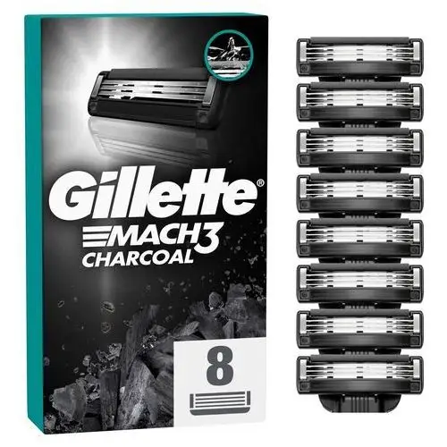 Gillette Mach3 Charcoal Ostrza wymienne do maszynki dla mężczyzn 8 szt