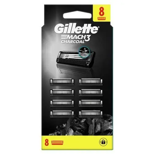 Gillette Mach3 Charcoal Ostrza wymienne do maszynki do golenia dla mężczyzn