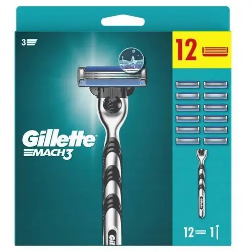 Gillette Mach3 Maszynka do golenia 12 Ostrzy