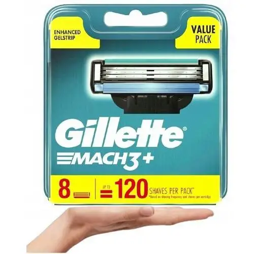 Gillette MACH3 Wkłady Ostrza Wymienne 8 szt