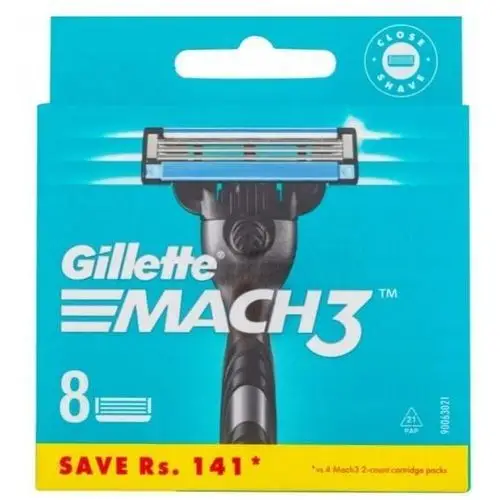 Gillette MACH3 Wkłady Ostrza Wymienne 8SZT