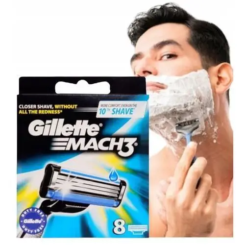 Gillette MACH3 Wkłady Ostrza Wymienne 8SZT