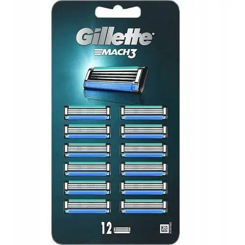 Gillette mach3 wymienne ostrza do maszynki do golenia 12szt