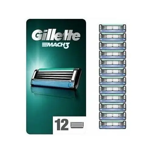 Gillette mach3 wymienne ostrza do maszynki do golenia 12szt