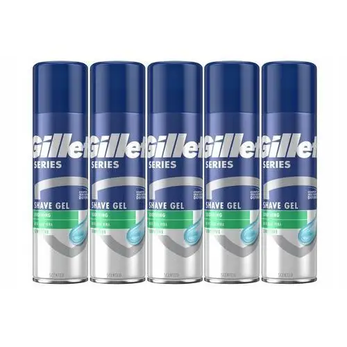 Gillette Sensitive Series żel do golenia zestaw 5x