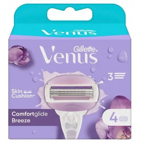 Gillette Venus Comfortglide Breeze Wkłady do maszynki, 4 sztuki