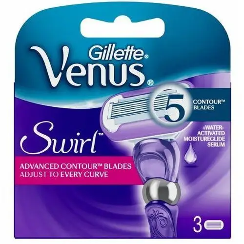 Venus swirl replacement shaving head for women 3 pcs Gillette