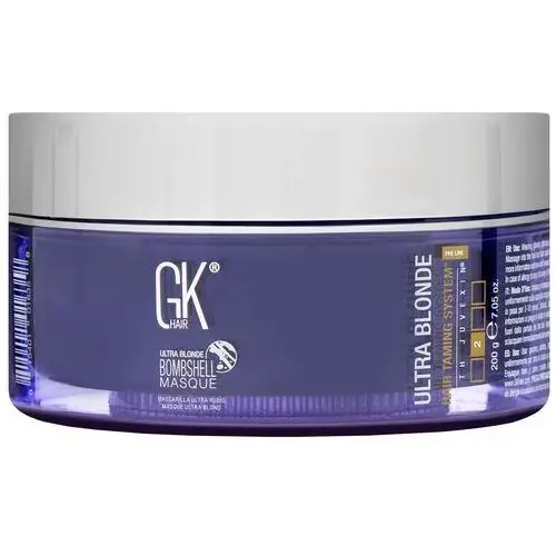 Gk hair Gkhair bombshell leave-in ultra blonde - głęboko nawilżająca maska do włosów blond, 200g