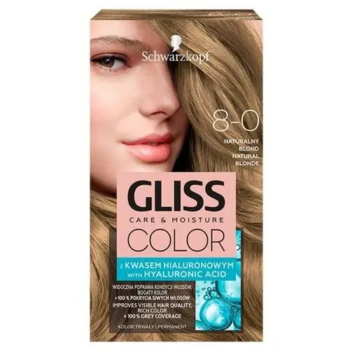 Farba do włosów 8-0 Naturalny Blond Gliss