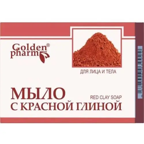 Mydło z czerwoną glinką, goldenpharm, 70 g Golden pharm