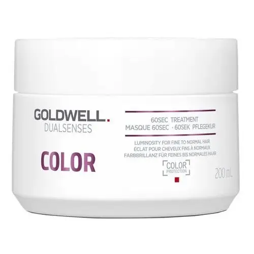 Goldwell dualsenses color maska regenerująca dla włosów normalnych po delikatnie farbowane (60sec treatment - color protection) 200 ml