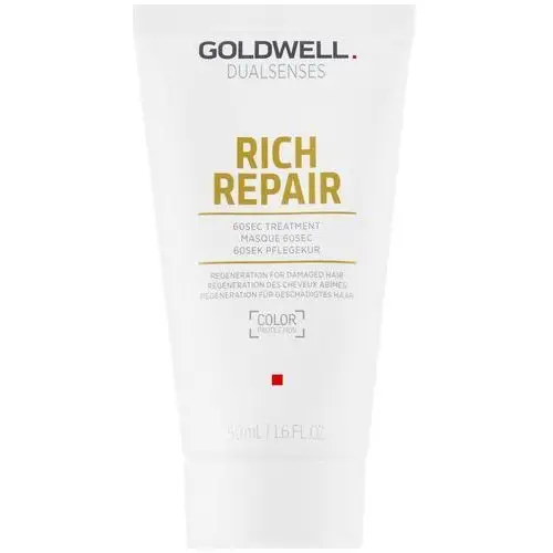 Goldwell dualsenses rich repair - kuracja odbudowująca do włosów 60sec, 50ml