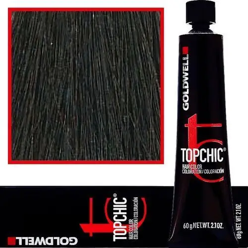 Topchic - profesjonalna farba do włosów, 60ml 4-na naturalny popielaty. średni brąz Goldwell