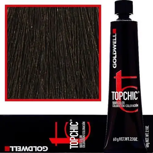 Goldwell topchic - profesjonalna farba do włosów, 60ml 4-nn ekstra mocny średni naturalny brąz