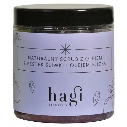 HAGI - Naturalny scrub do ciała z olejem z pestek śliwki i jojoba, 300g