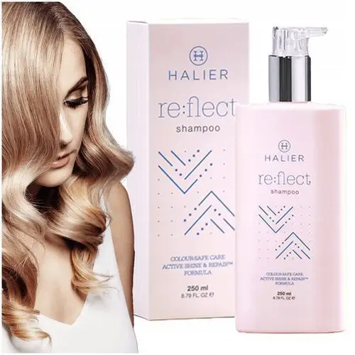 Halier Re Flect szampon włosy farbowane 250 ml jedwab gliceryna nawilża