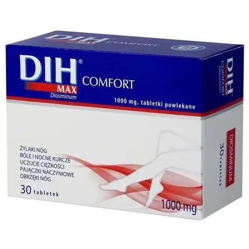 Dih max comfort 1000mg x 30 tabletek powlekanych Hasco-lek