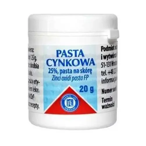 Pasta cynkowa 25% 20g Hasco-lek