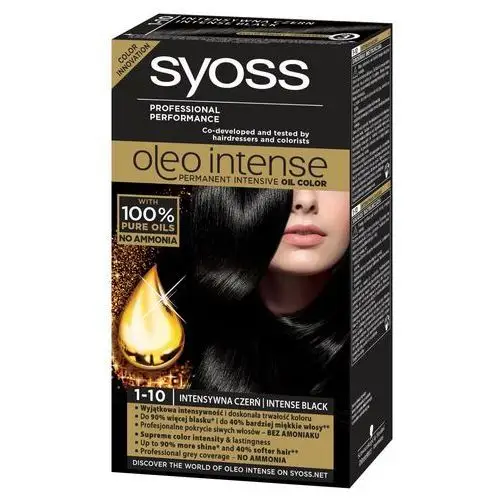 Syoss oleo intense intensywna czerń 1-10 farba do włosów Henkel