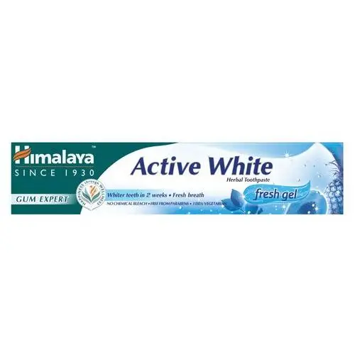 Ziołowa pasta wybielająca w żelu active white 75ml marki Himalaya