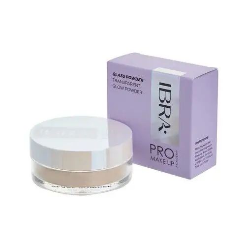 Puder do twarzy rozświetlający transparentny glass powder Ibra makeup