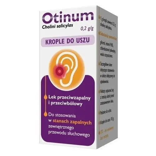 OTINUM krople do uszu 10g