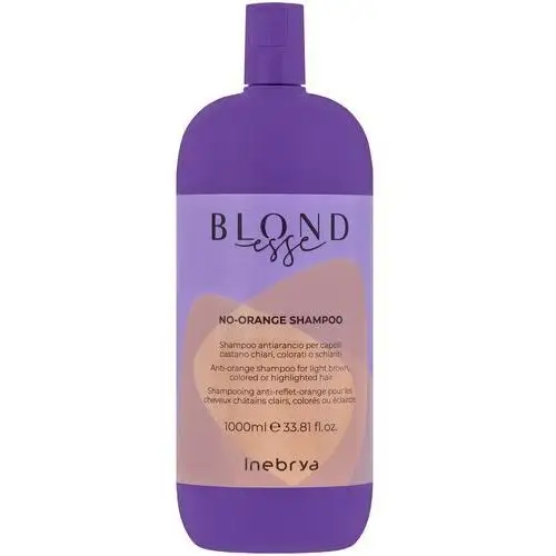 Inebrya blondesse no orange, szampon ochładzający odcień, 1000ml,1