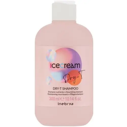 Inebrya ice cream dry-t, odżywczy szampon do włosów suchych, puszących się i po zabiegach, 300ml