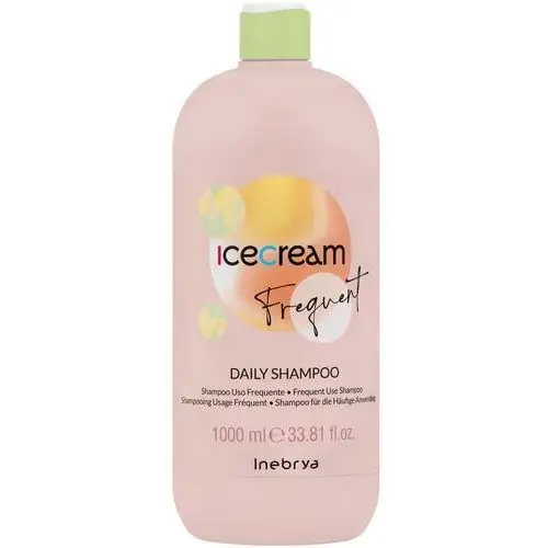 Inebrya ice cream frequent daily, regenerujący szampon do włosów do częstego stosowania, 1000ml