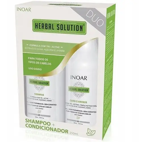 Inoar Duo Herbal Szampon 250 ml Odżywka 250 ml