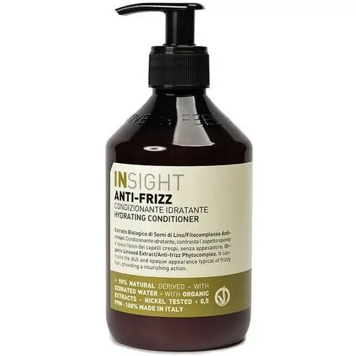 Insight anti frizz - odżywka zapobiegająca puszeniu się włosów, 400ml