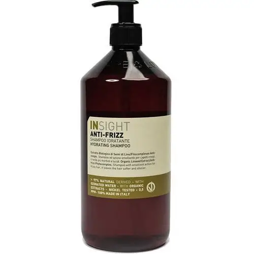 Insight anti frizz, szampon nawilżający przeciw puszeniu, 900ml