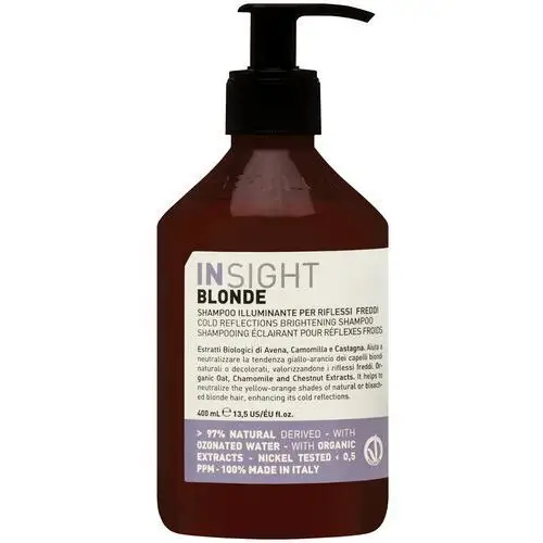Insight blonde cold reflections brightening shampoo 400ml