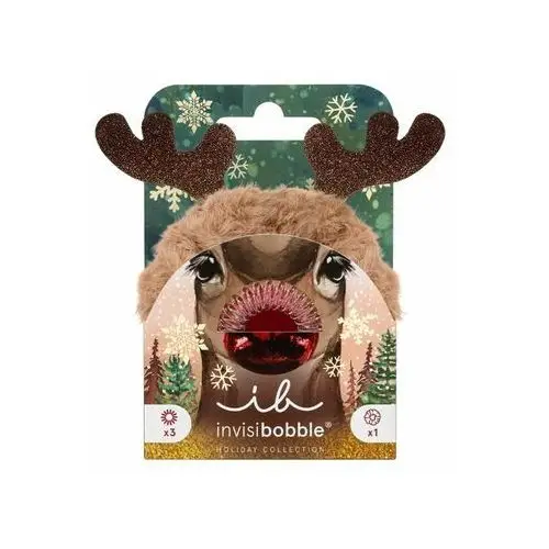 Zestaw świąteczny red nose reindeer Invisibobble