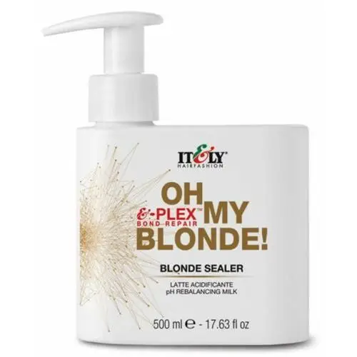 Itely hairfashion oh my blonde! blonde sealer mleczko przywracające fizjologiczne ph po rozjaśnieniu i farbowaniu włosów (500 g.)