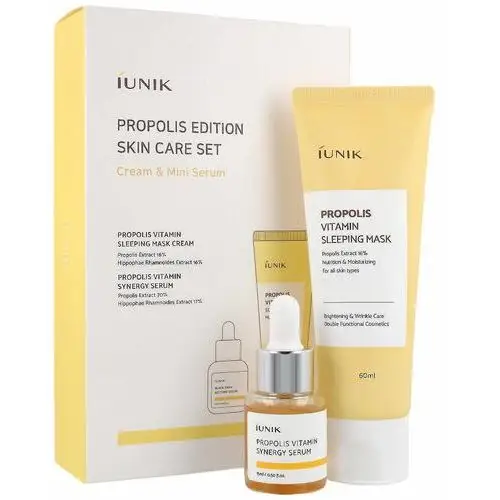 IUNIK SET - Propolis Edition Skincare Set (serum + maska) - zestaw prezentowy z propolisem