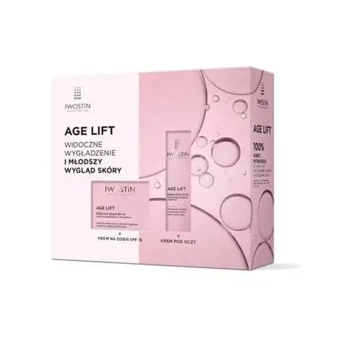 Iwostin Age Lift Zestaw Krem na dzień do skóry normalnej i mieszanej SPF15 50ml + Krem pod oczy 15ml