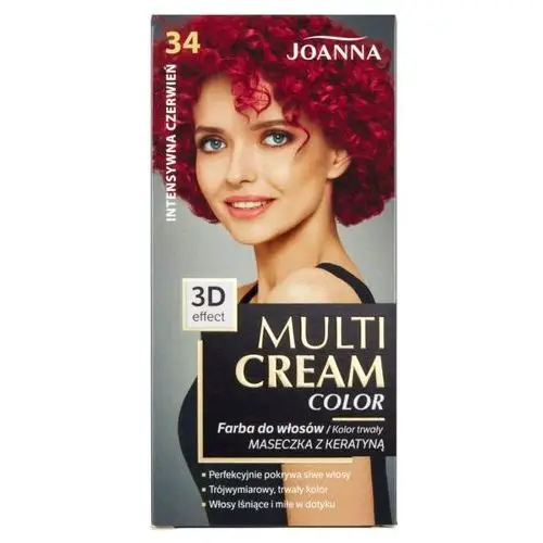 Joanna Farba do włosów 34 intensywna czerwień