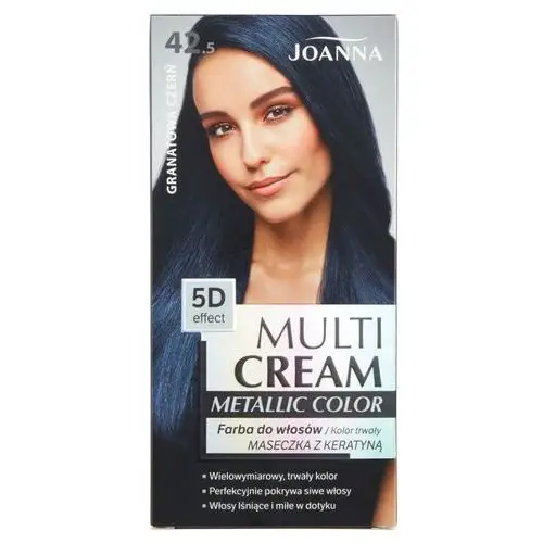 Farba do włosów 42.5 Granatowa Czerń Joanna, kolor czerń