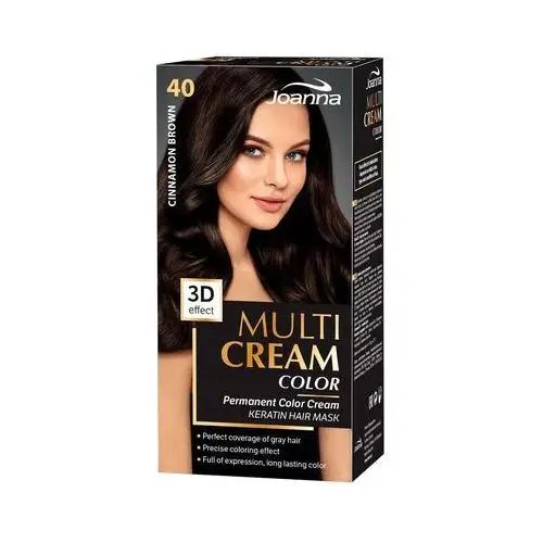 Farba do włosów Joanna Multi Cream Color cynamonowy brąz 40