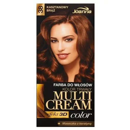 Joanna Farba do włosów multi cream color kasztanowy brąz 38