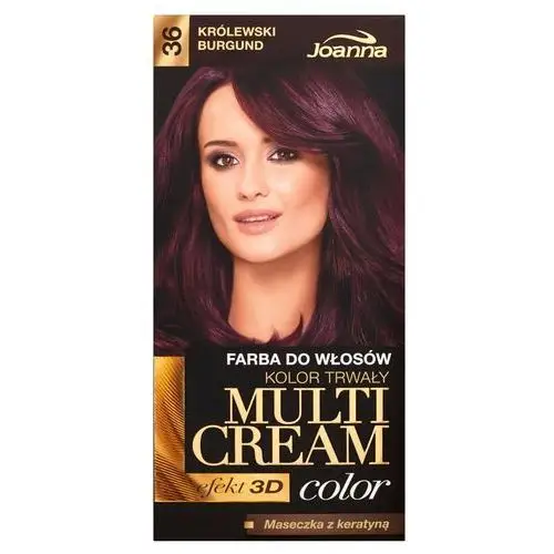 Joanna Farba do włosów multi cream color królewski burgund 36